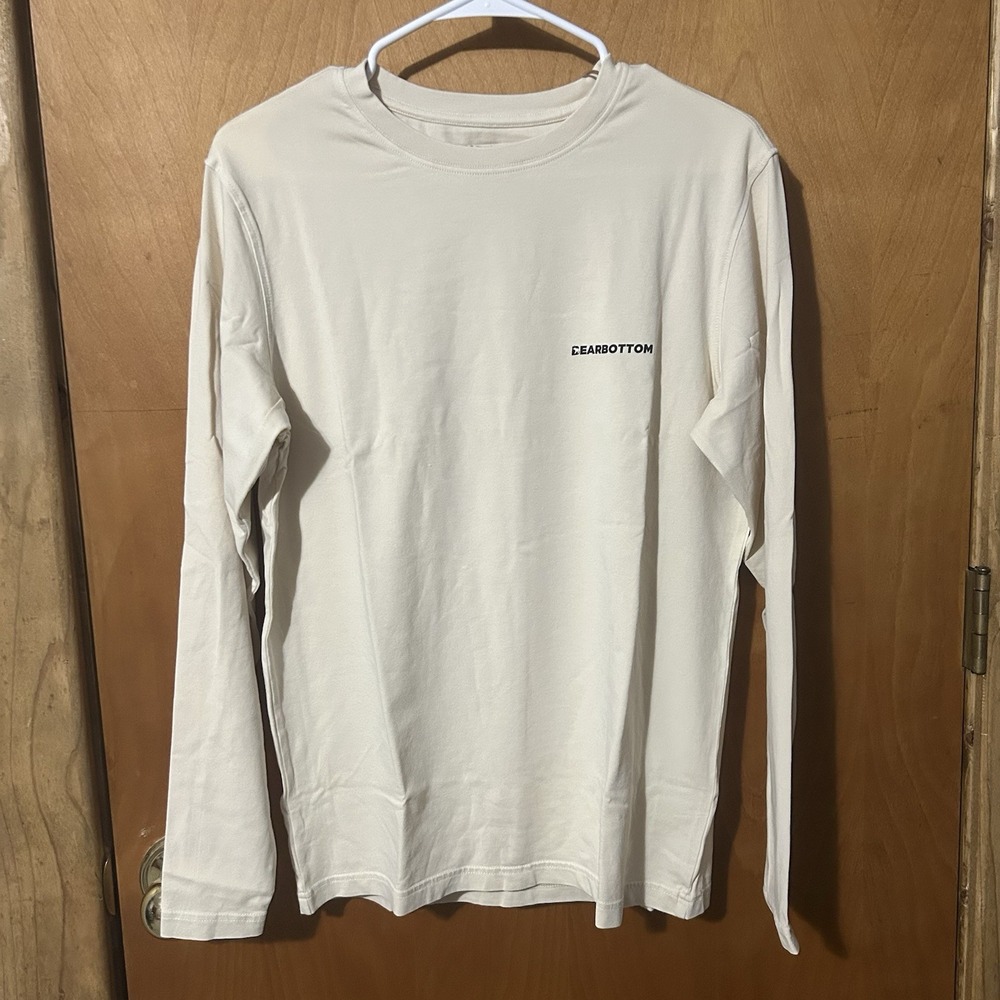 Bear Bottom Mens Small Tech‎ Performance Long Sleeve Tee Shirt Sand Color